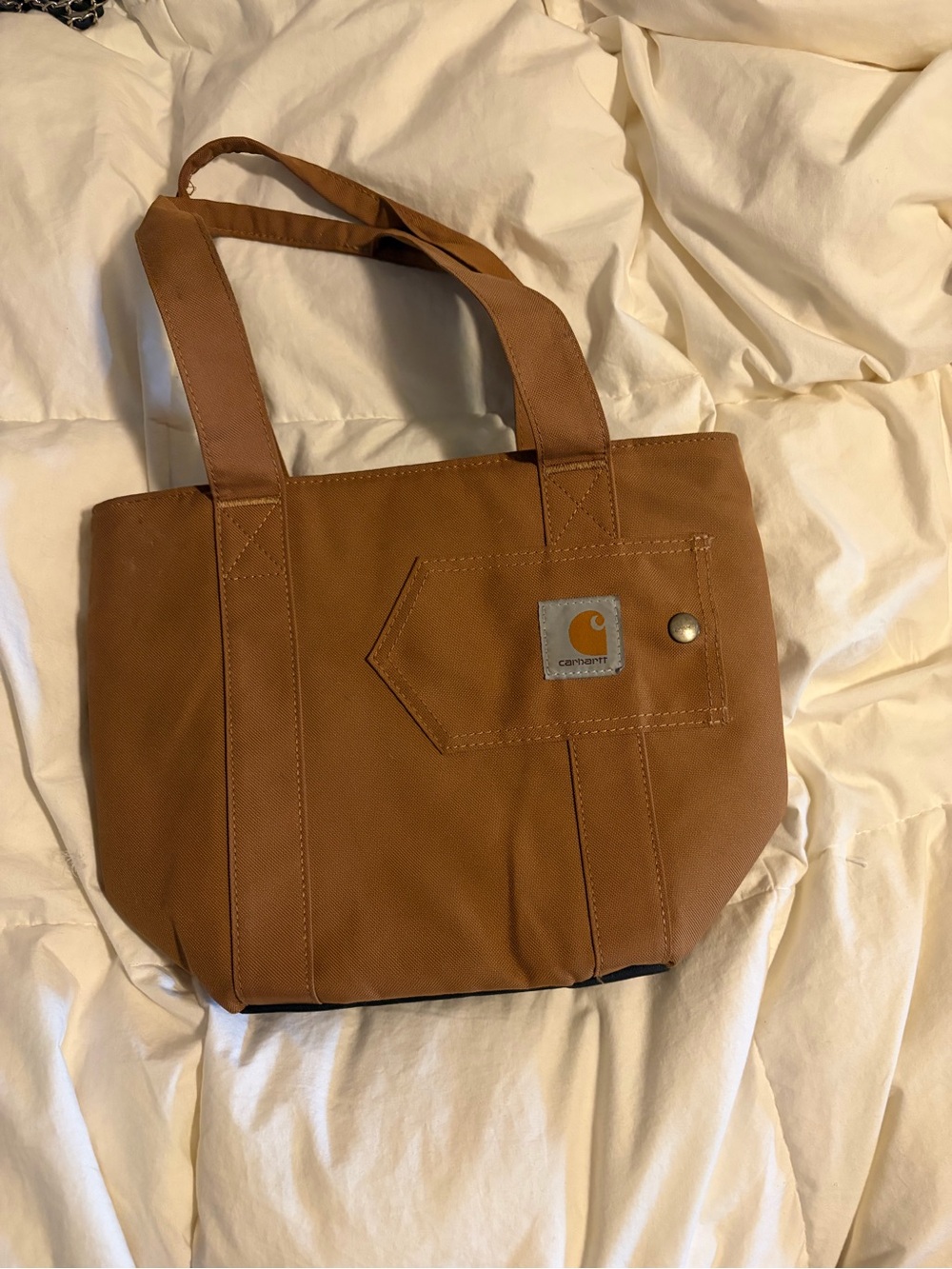 Carhartt Tan/ Brown Workwear Canvas Tote
